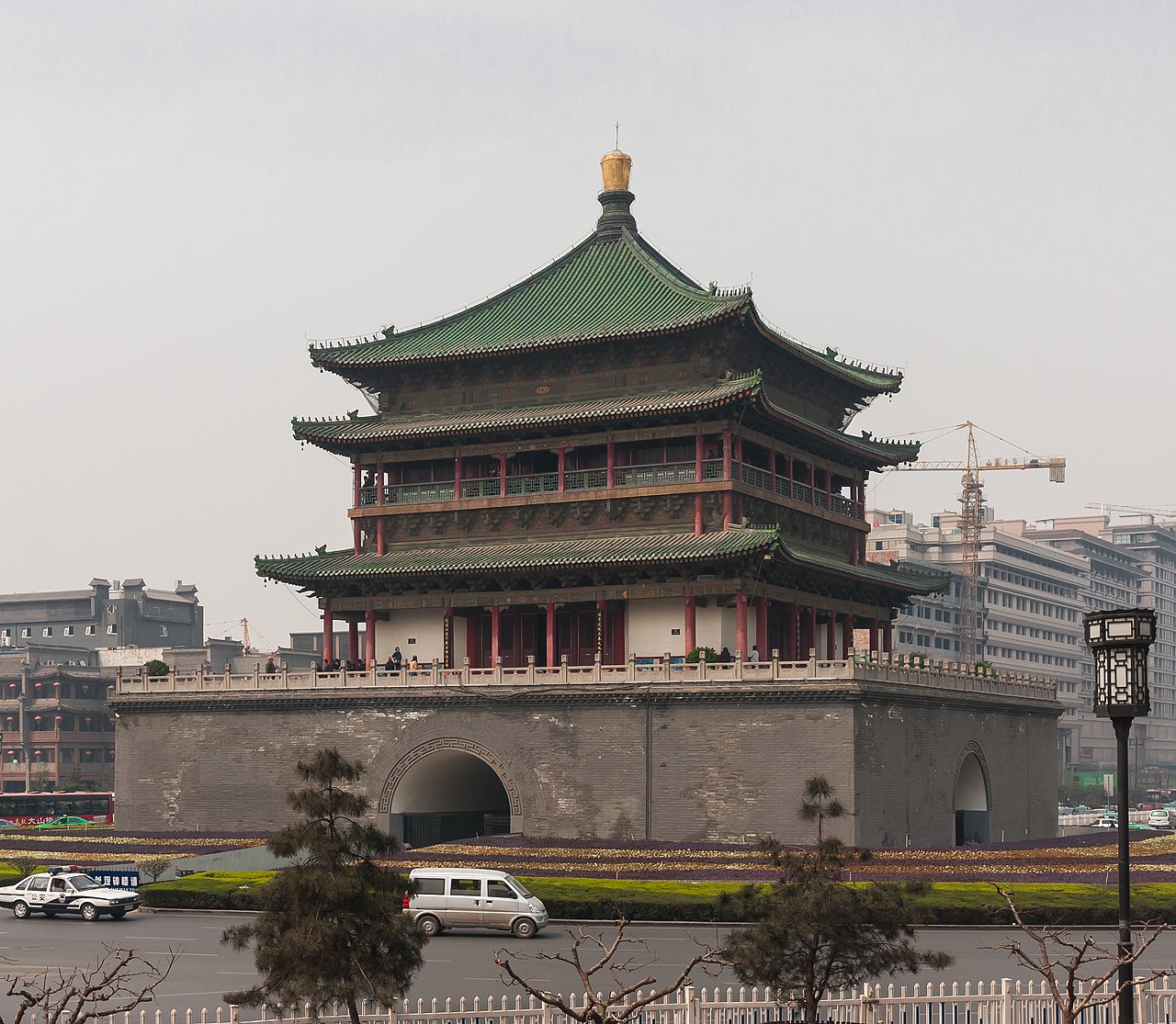 Xian, Shaanxi, China: The bell tower, the center of the old city