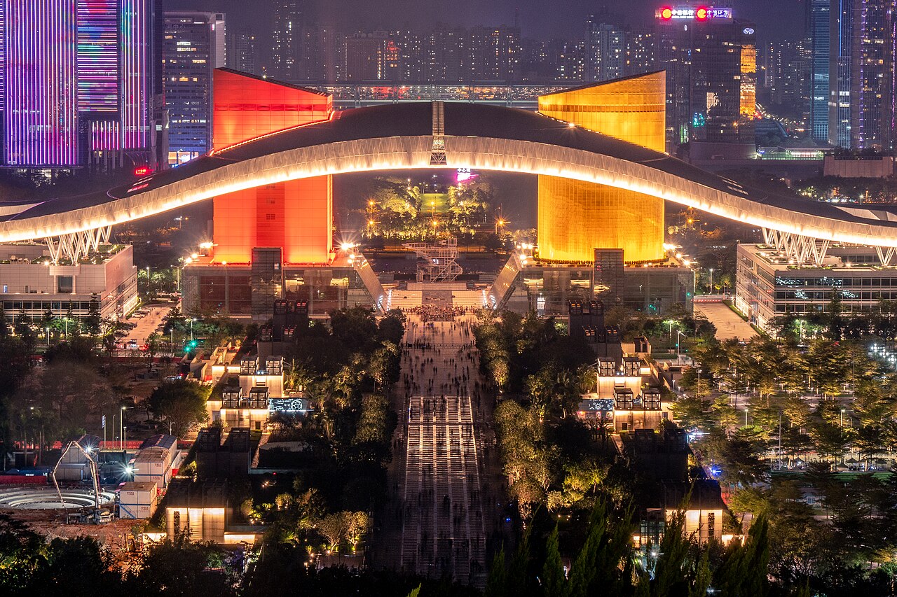 Night of Civic Center Shenzhen from Lianhua Mountain