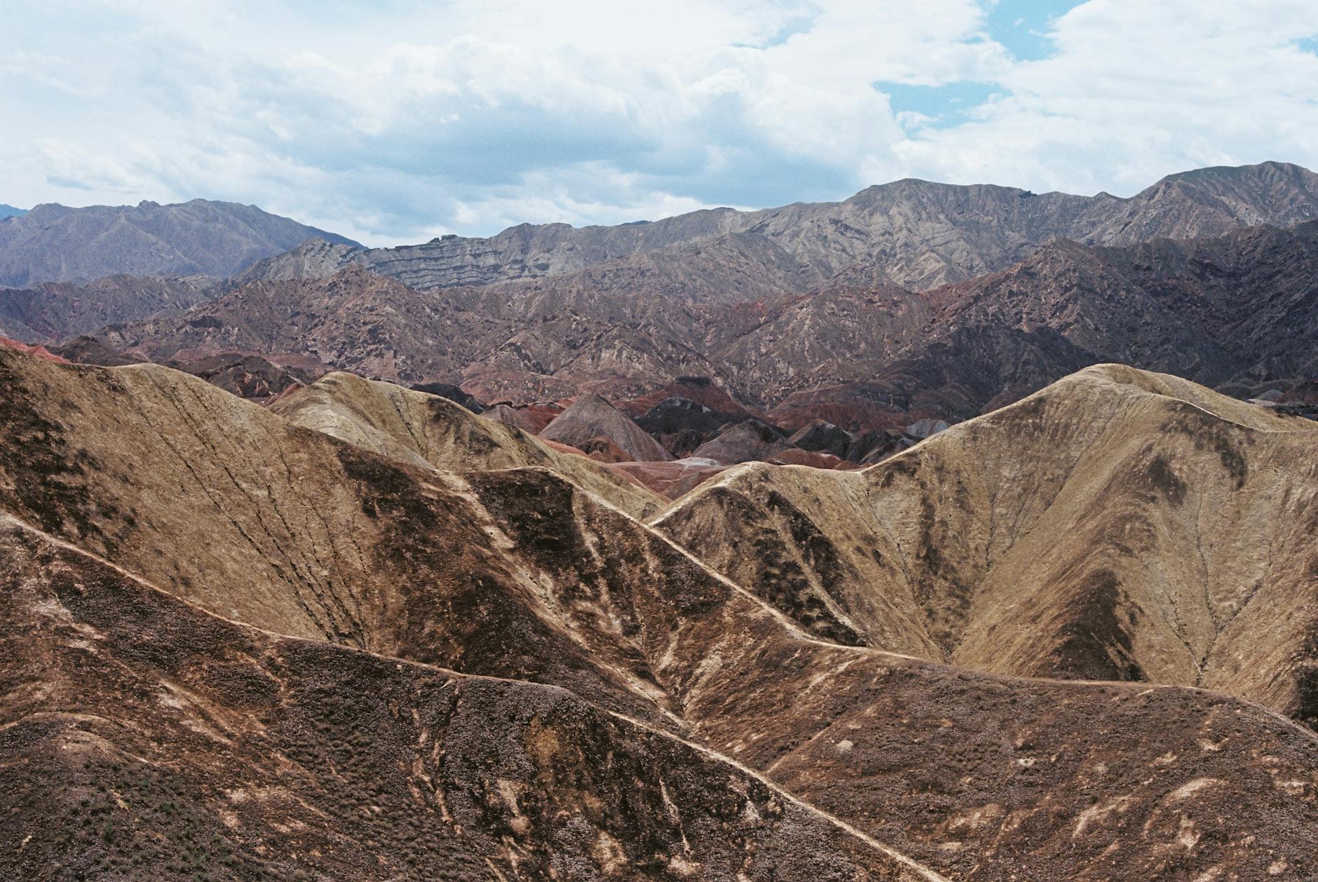 Stunning view of the Zhangye Danxia Landform showcasing vibrant geological formations.