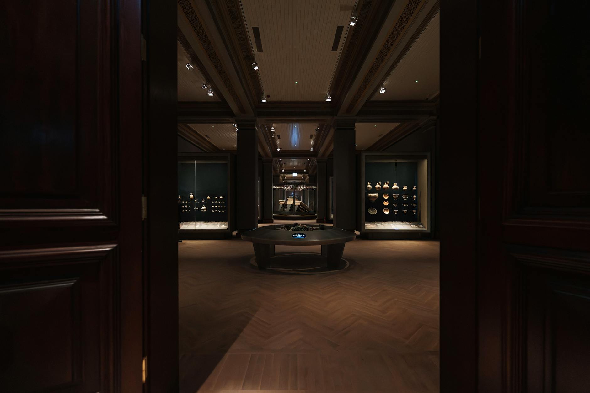 Explore the elegant interior of an Istanbul museum showcasing art and artifacts.