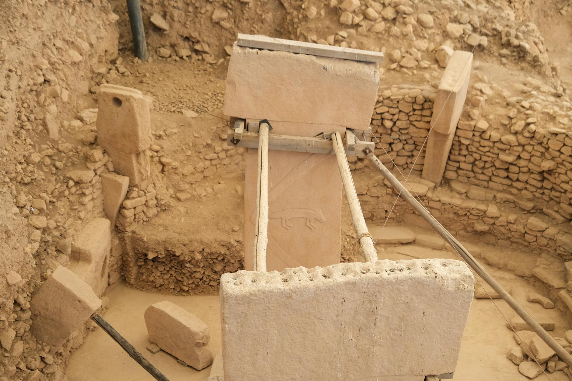 Explore the ancient stone structures and pillars at Göbekli Tepe, a significant archaeological site.