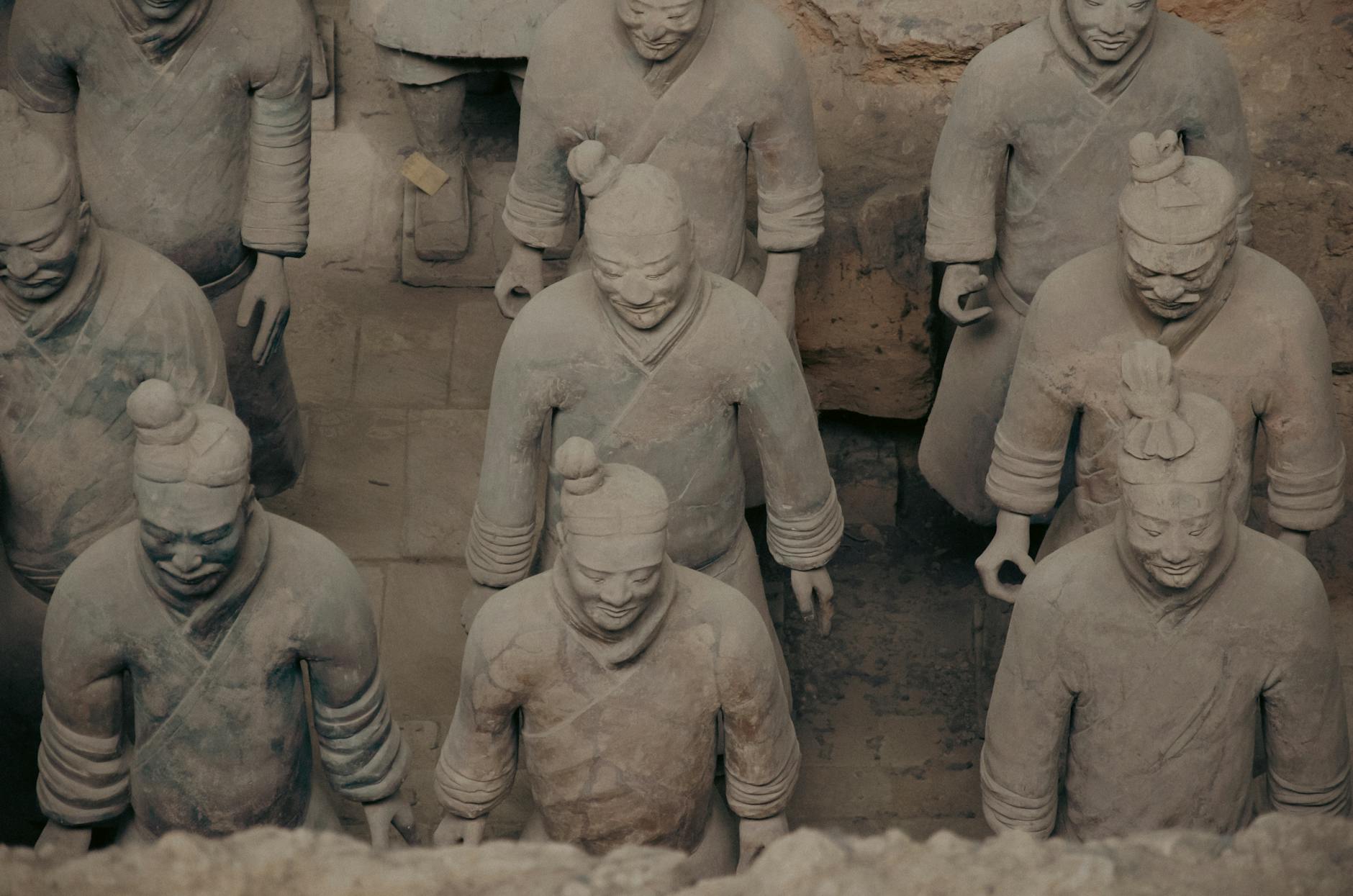Terracotta Warriors in Xian, China showcasing ancient Chinese craftsmanship and history.