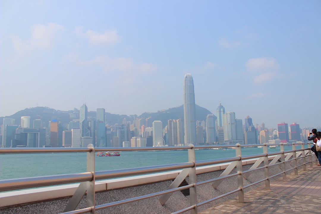 City skyline across the water on a clear day.
