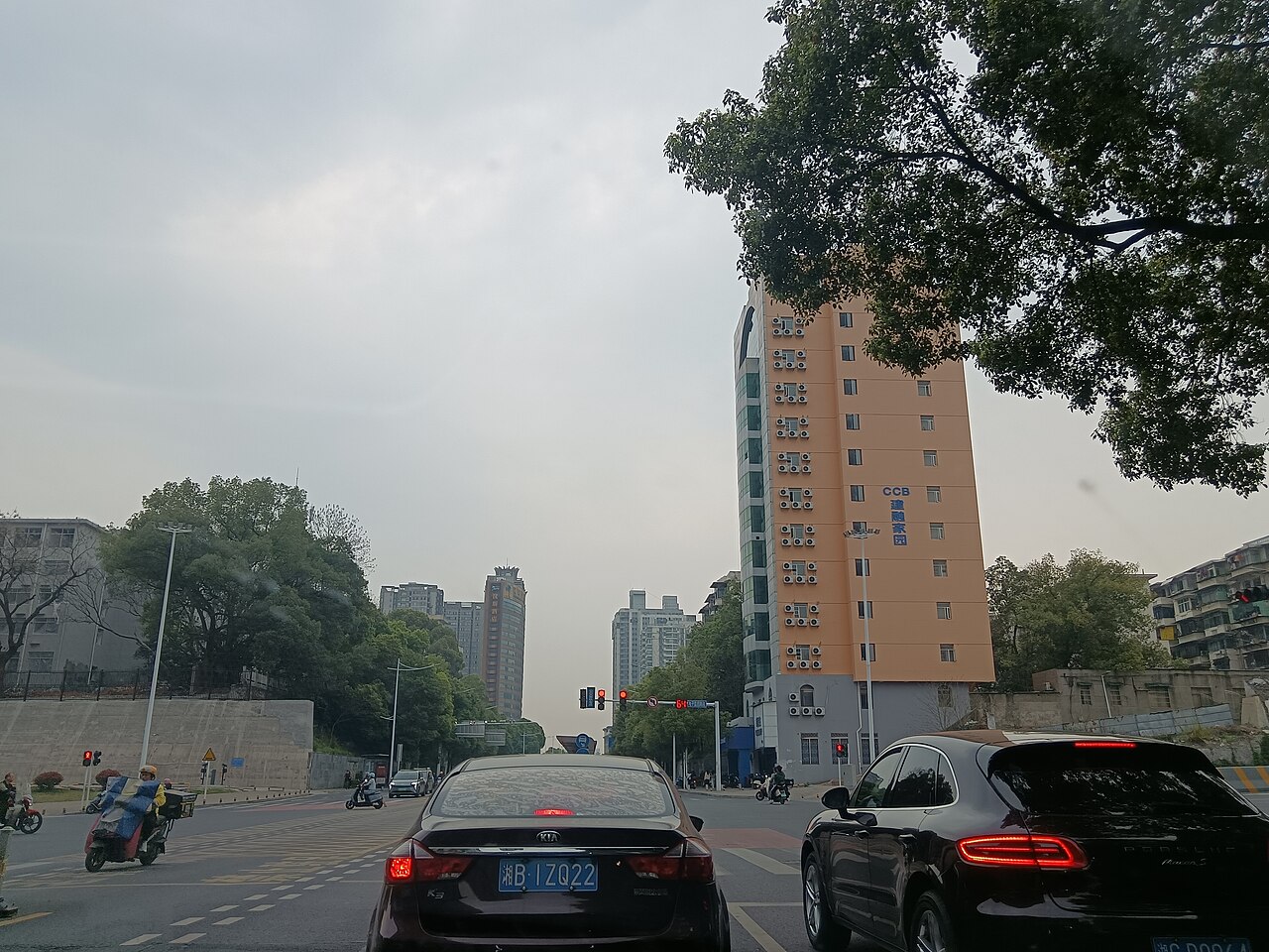 West Xinhua Road in Zhuzhou, Hunan, China.