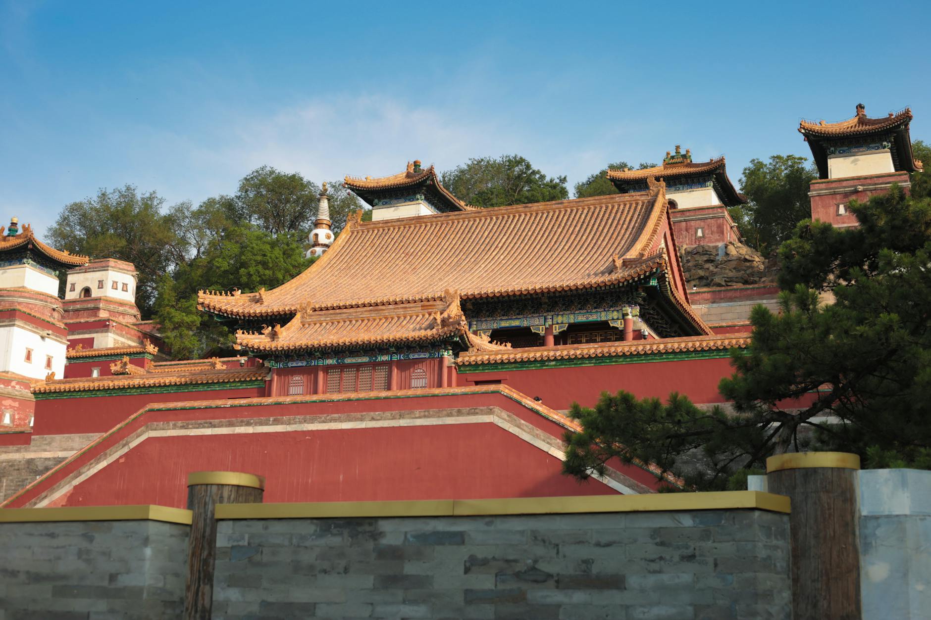 Traditional Chinese architecture at the Summer Palace in Beijing.