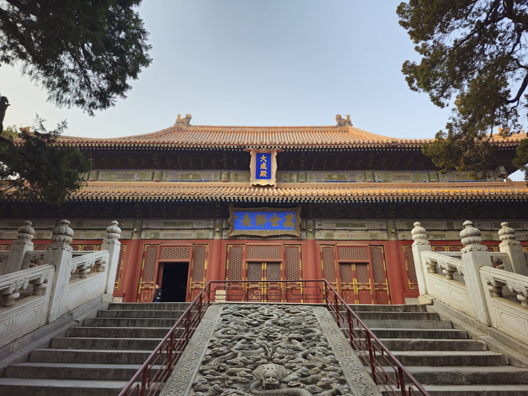a large building with stairs leading up to it